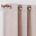 Wholesale Semi Sheer Thick Chenille Window Curtains with Flower Pattern Design Drapes for Living Room Bedroom
