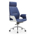 New Modern Synthetic Leather 3 Gas Lift Aluminum Alloy Base Tilting Swivel Designer Adjustable Tall High Back Office Chair