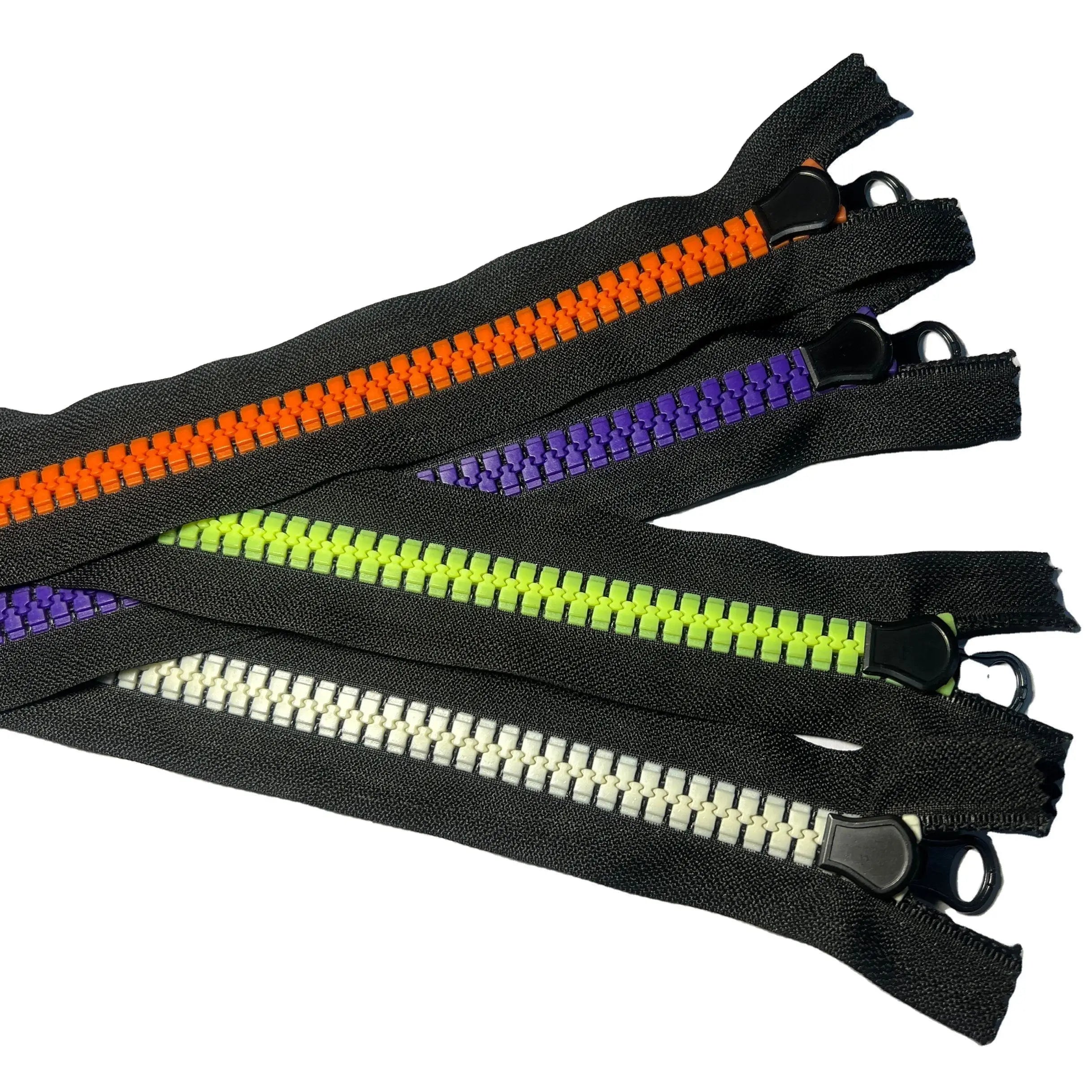 HengDa Eco-Friendly Resin Zipper Open-End Auto Lock Slider Custom Colors Large Zipper for Garment & Bags