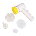 5-in-1 Handheld Bathtub Brush Kitchen Bathroom Sink Cleaning Tool 3 Brush Head Efficient Cleaning Toilet Tub Electric Brush