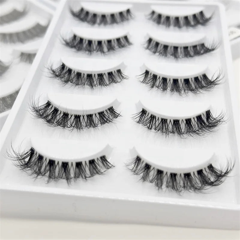 Sunland Dramatic Super Curly Russian Volume Extension Look 3d Vegan Lashes With Private Label Round Eyelash Packaging Box Bsc