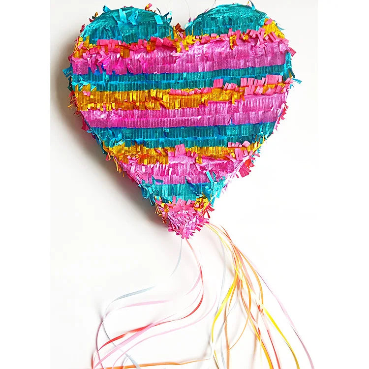 Small Heart Pinata Pull String Wedding Accessories Party Decoration Supplies for Bride's Bridal Shower Christmas Celebration