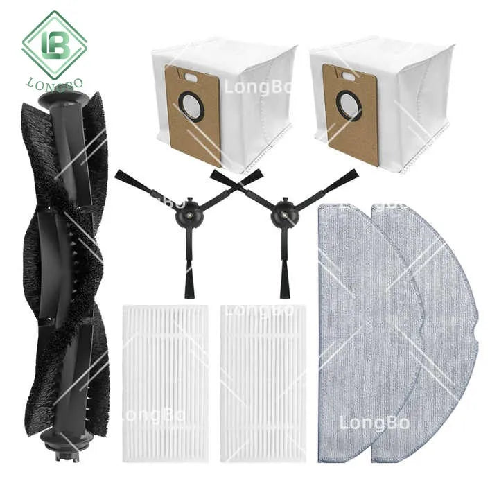 Fit for TP-Link Tapo RV30 Max Plus / RV20 Max Plus Robotic Vacuum Main Roller Side Edge Brush Hepa Filter Mop Dust Bag Parts
