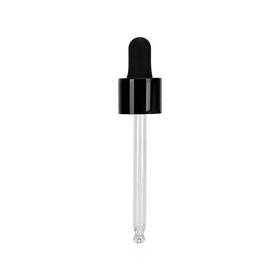 13/410 18/410 Plastic Oil Droppers Black 20/410 Plastic Essential Oil Dropper for Glass Bottle