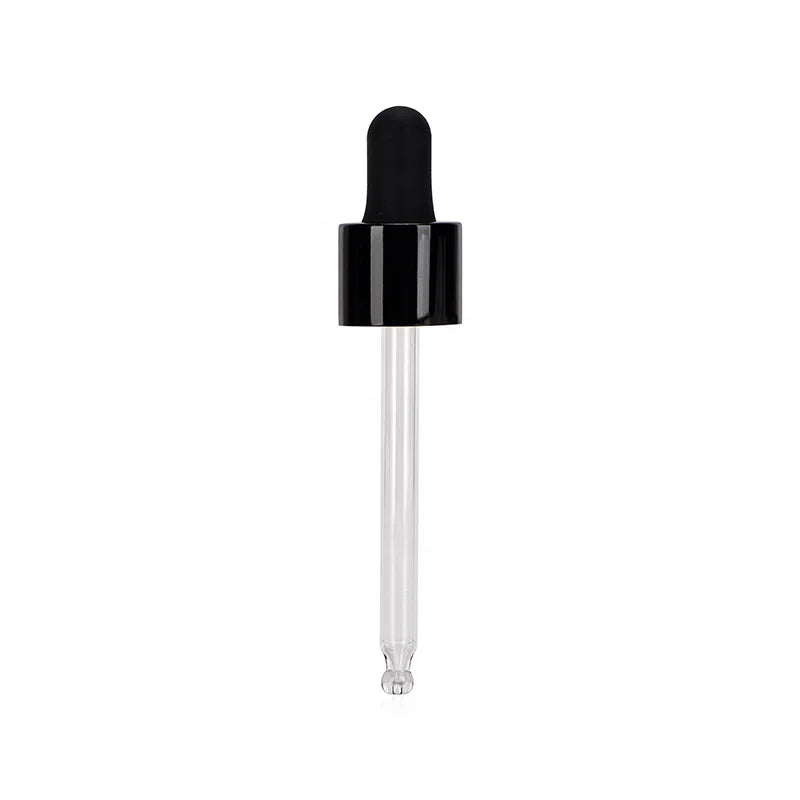 13/410 18/410 Plastic Oil Droppers Black 20/410 Plastic Essential Oil Dropper for Glass Bottle