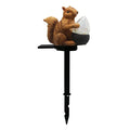 Wholesale Cute Squirrel Holding Nut Statue With Solar Led Lights IP65 Waterproof Yard Lawn Garden Ornaments
