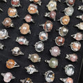 Wholesale Natural Gemstone Crystals Carved Healing Stones Color Ghost Phantom Ring for Home Decoration