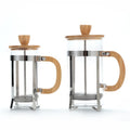 Hot Sale Modern Heat Resistant Coffee Tea Pot 600 ml Stainless Steel with Bamboo Coffee French Press
