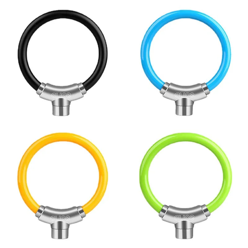 Portable Mountain Bicycle Lock Anti-Theft Steel Cable Cycling Equipment-Ring Lock