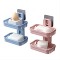 Hot Sale 2pcs Storage Shelf  Bathroom Decoration  Soap Rack Shower Douche Accessories Plastic Bathroom Accessories Soap Holder