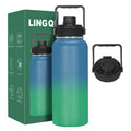 Double Wall Stainless Steel Vacuum Flask with Straw Modern Luxury Design Large Capacity Eco-Friendly Travel Thermos