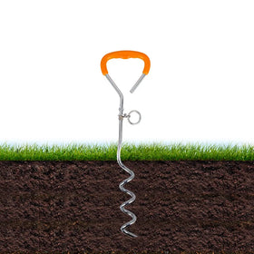 Durable Metal Dog Stake with Reflective Cable Outdoor Yard and Camping Solid Pattern Colorful Decoration for Walking Cats