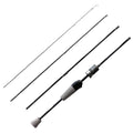Wondersee 4-Piece Ultra Light Carbon Fiber Fishing Rod Spinning Lure for Freshwater Bass Fishing for Kids Travel by Lake/Stream