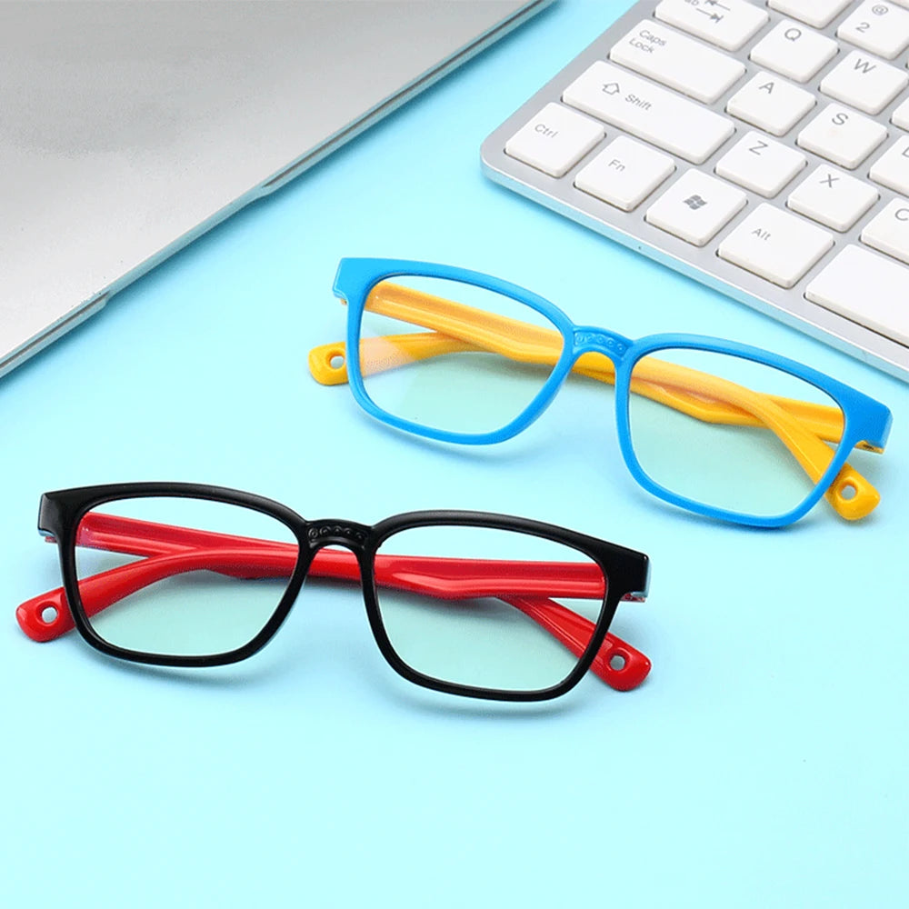 8140 Cheap Trendy Multicolor Computer Kids Flexible Eyeglasses Optical Frames
