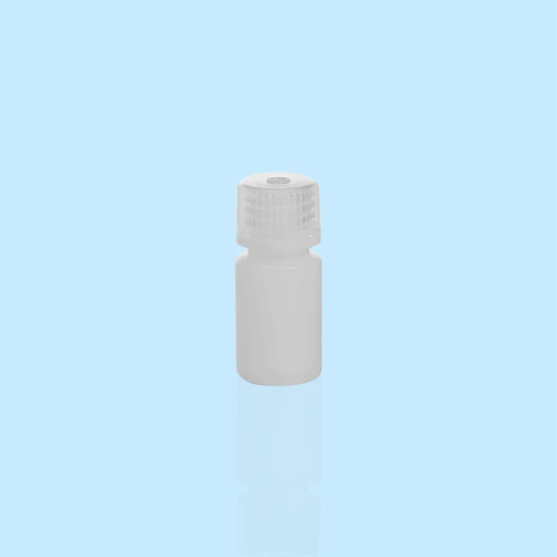 15ml Wide Mouth Cylinder HDPE Leak Proof ISO13485 Certified Chemical Media Bottle for Laboratory Packaging