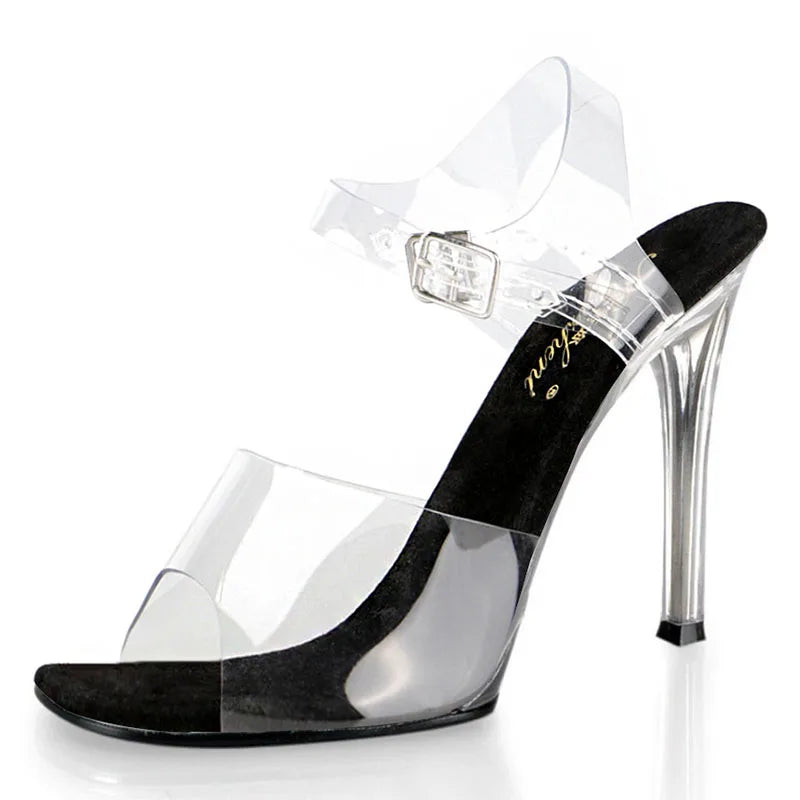 Silver Bride Model Walk Show Pole Dance High Heels Club Large Elegant Sandals Rhinestone Dress Posing Bikini Competition Shoes