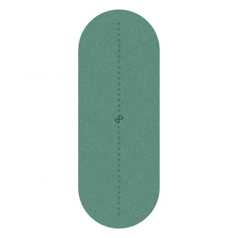 Custom Luxury Oval Capsule Arched PU Yoga Mat with Natural Rubber Base Anti-Slip Durable 180x66cm 4mm/5mm Thickness Bstar Brand