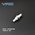 Hot Sale Fast Connect YRC Push-On Lock Hose Barb Plastic Fitting Smooth Surface for Quick Connection Big Flow 9.5mm Tubing ID