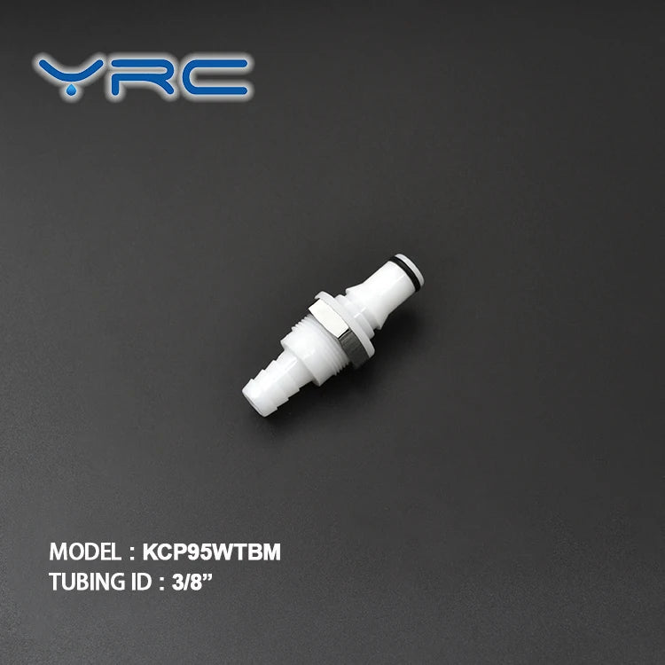 Hot Sale Fast Connect YRC Push-On Lock Hose Barb Plastic Fitting Smooth Surface for Quick Connection Big Flow 9.5mm Tubing ID