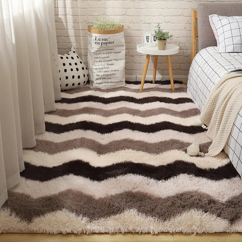 Cheap Indoor Soft Carpet Pattern Long Piles Shaggy Carpet for Hotel