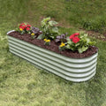 Huizhou Green Giant Modular Corrugated Metal Raised Garden Bed Kit Planter Box for the Garden 17'' Tall  6 in 1