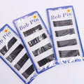 Black Simple Bob Pin Bridal Crystal  Paved Letter Jewelry Wholesale Hair Pin