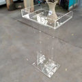 Modern Transparent Acrylic Lecture Desk for School Supermarket Hotel Home Bar for Host Reception and Welcome Desk