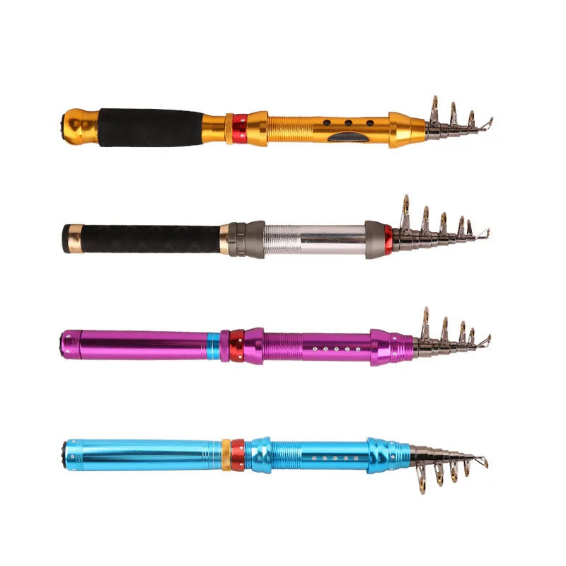 Mini Cnc Machined Reel Seat Comfortable Eva Handle Travel Pole Portable Fishing Rod Telescopic
