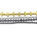 Light Gold 14*17mm Cross Hematite Loose Beads Natural Energy Healing for Jewelry Making