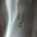 Hot Sale Simple Pure 925 Sterling Silver Clavicle Chain Solid Heart Pendant Necklace for Women Jewelry