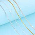 New Selling Superior Quality 16inches 18inches 925 Sterling Silver Chain Necklace Box Sliver Necklace