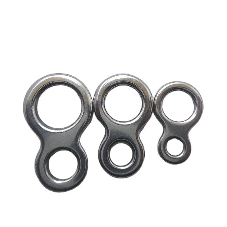 Unbreakable Figure 8 Jigging Fishing Rigs Double Solid Rings Forged From Stainless Steel Assist Hooks Metal Craft
