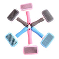 Factory-Sourced Small Plastic Self-Cleaning Dog Hair Brush One-Click Hair Removal Cat Comb Beauty Supplies for Pet Grooming
