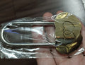 Brass Love Padlock No Key Valentine's Day Gift Present Bridge Padlock Without Key Double Heart Lock