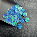 Light Blue Jelly Translucent OP507 Flat-Bottomed Cabochon Lab Grown Opal Gemstone