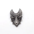 Gothic Irish Viking  Wolf Head Brooch Animal Lapel Pins Fashion Brooches for Men