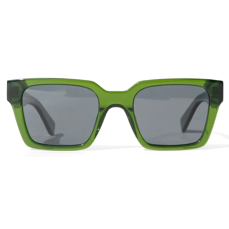 Finione Custom Men square Sunglasses Fashion Oversized square Sunglasses Green Sunglasses square Frame Gradient Lens Vintage