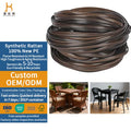 Best Selling Trade Plastic Synthetic Cane Rattan Sheet Weaving Webbing Roll Rattan Material