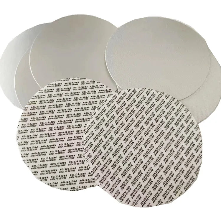 Custom Printing Custom Size Stock Cheap Price Plastic Bottle Glass Vial Top Sealing Paper