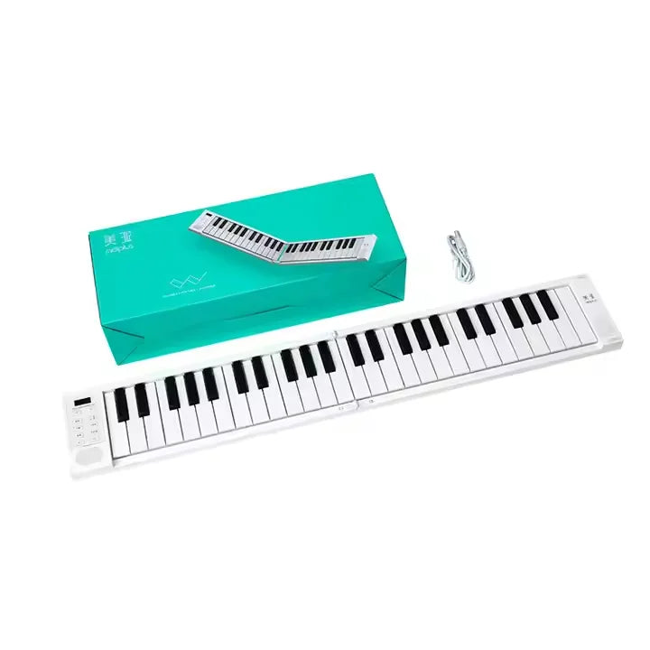 Midiplus Vboard 49 Keys Portable Professional Plastic Folding MIDI Keyboard Controller Kids Adults Musical Instrument Acrylic