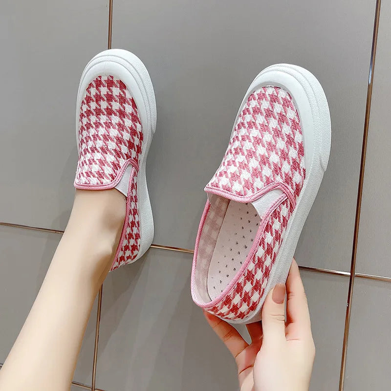 Factory Direct Spring Autumn Women's Canvas Shoes New Fashion Casual Comfortable Slip-On Lightweight Breathable Student Summer