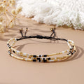 Go2boho Summer Boho Multi Layer Bangle Delicate Handmade Miyuki Beaded Colorful Women Bracelets for Daily Trendy MegaBDM