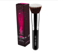 Hot Selling Eco-friendly Adjustable Flat Top Kabuki Foundation Brush Wood Handle Nylon Synthetic Hair for Cheek Concealer Use
