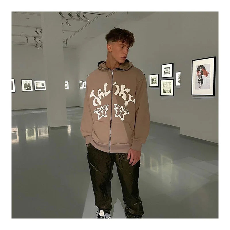 With Factory Hot Sale Men's Designer Cotton Hoodies Custom Mens Hoodie With Zippered Pocket Embroidery