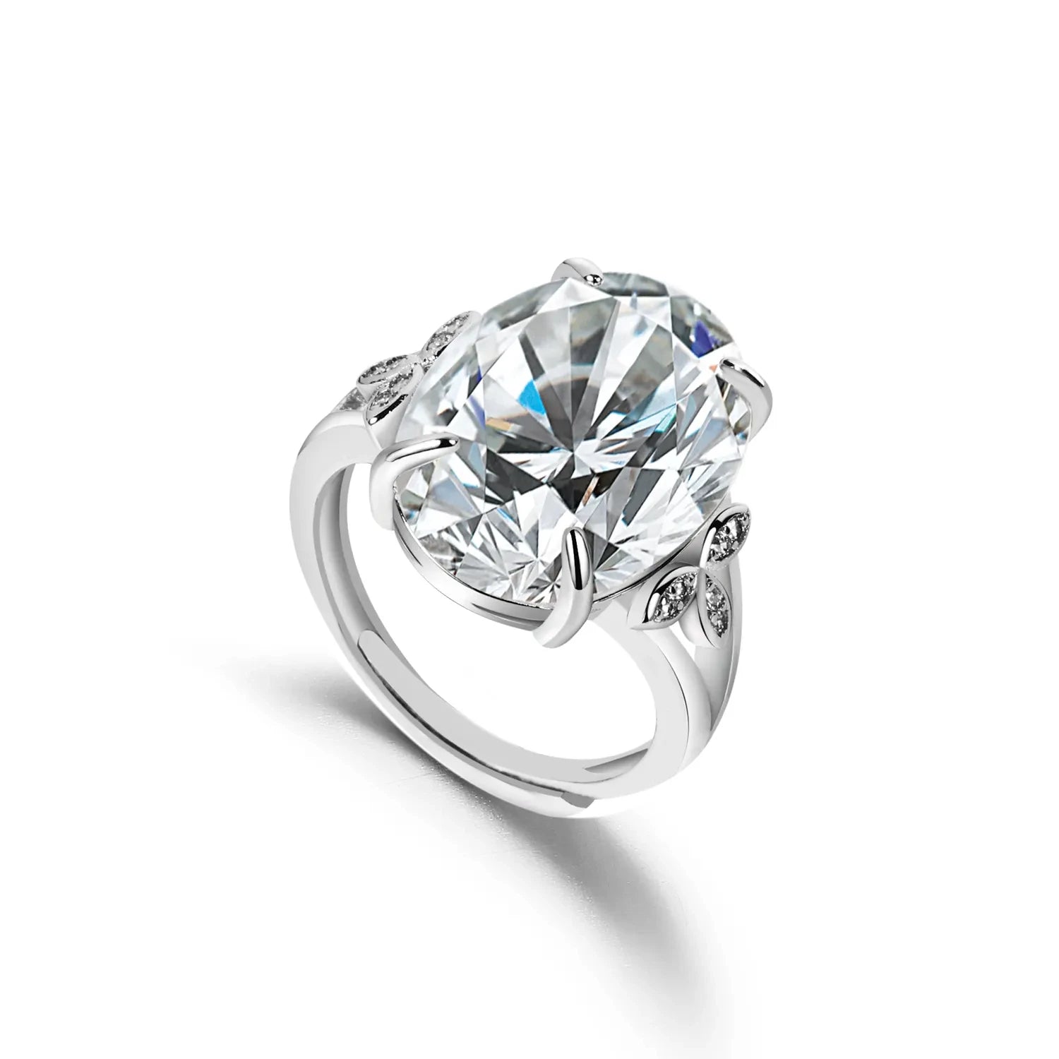 HOVANCI Cubic Zirconia Luxury Wedding Engagement Stacking Environmentally Friendly Plating Rings for Women