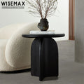 WISEMAX FURNITURE Nordic Wholesale Living Room Corner Decoration Side Table Natural Solid Wood Round Coffee Tea Table for Home