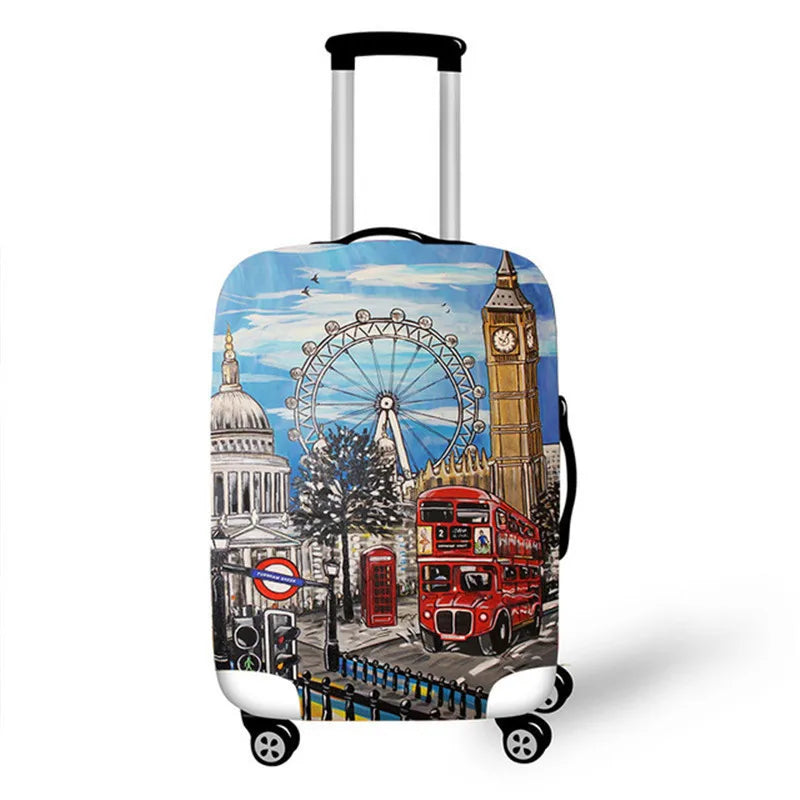 Custom Logo Cheap Polyester Luggage Cover Fashion Style Stretchable Baggage Cover