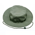 Wide Brim Safari Hat Hunting Fishing Boating Outdoor Work Green Boonie Hat Tactical Camo Bucket Hats for Men Women