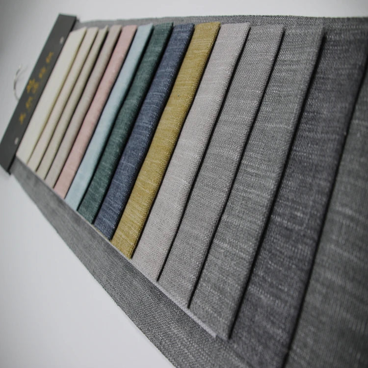 Wholesale Breathable Skin-friendly Low MOQ Newest Viscose/Silk Linen Fabric Dot Weft Upholstery Sofa Fabric for Car Accessories