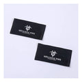 High Quality Brand Logo Custom Black Satin Woven Neck Labels Garment Label for Clothing
